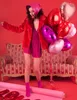 Palloncino in foil Cuore rosa chiaro - San Valentino - Anteprima dell’immagine prodotto 7