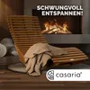 CASARIA® Sonnenliege Klappbar Wetterfest Holz 160kg Produktbild-Vorschau 9