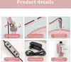 A collage of product details for a pink LED video light. Náhľad obrázku produktu