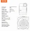 VEVOR Souffleur pour structure gonflable 1100W Pompe à air Voir les images du produit 7