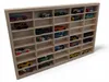 Modellauto-Regal für 40 Autos 1:64 – Wandregal & Setzkasten für Spielzeugautos, Birken-Sperrholz – leere Fächer und Holzkonstruktion Produktbild-Vorschau