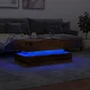 vidaXL Couchtisch mit LED-Leuchten Altholz-Optik 90x50x40 Produktbild-Vorschau 4