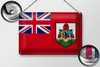 Blechschild Flagge Bermudas 30x20cm Flag of Bermuda Vintage Produktbild-Vorschau 2