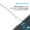 USB-C Ladekabel 1m Schwarz – Gesleevtes USB-C auf USB-C 20W Produktbild-Vorschau 11