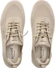 A top-down view of a pair of beige women's sneakers. Náhled obrázku produktu