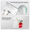 S'AFIELINA Miroir de salle de bain avec étagère 60 × 80 × Voir les images du produit 5