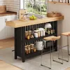 MODFU Bartafel 160x40x105 cm, staande tafel met voetsteun, Productafbeelding-voorbeeld 1
