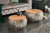 riess-ambiente Lot de 2 tables basses rondes STONE MOSAIC Voir les images du produit 4