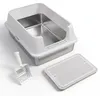 Edelstahl Katzenklo XXXL 71 x 51 x 30 cm offen, hoher Rand Produktbild-Vorschau 1
