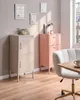 BELIANI Hoher Aktenschrank Beige Stahl 40x40x102 cm mit 2 Produktbild-Vorschau 2