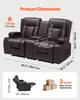 Product dimensions and weight information for a loveseat sofa. Podgląd zdjęcia produktu