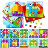 Mosaik Steckspiel Montessori 58 Teile für Kinder, Lernspiel Produktbild-Vorschau 2