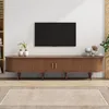 A modern living room setup with a TV stand and a television. Podgląd zdjęcia produktu