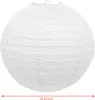Papier Lampion in weiß - ca. Ø 25 cm / 10er Set - Produktbild-Vorschau 2