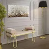 FURNLUX Ottomane Band Rosa 113cm / Hauptfarbe: Rosa / Produktbild-Vorschau 8