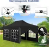 COSTWAY 3x6m skládací altán se 6 odnímatelnými bočními Náhled obrázku produktu 6