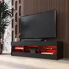 Komodee TV Schrank Tivoli, Schwarz/Schwarz, Breite 140cm x Produktbild-Vorschau 1