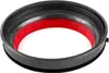 A close-up, studio shot of a black and red circular component, likely a filter or seal, against a white background. Náhled obrázku produktu