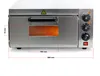 Piec do pizzy 2000W z kamieniem kordierytowym do pizzy jak Podgląd zdjęcia produktu 11