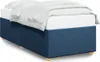 Bettgestell ohne Matratze Blau 90x200 cm Stoff Produktbild-Vorschau 2