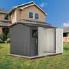 HOMAVO Gerätehaus Metall mit Pultdach, Gartenhaus Metall Produktbild-Vorschau 8