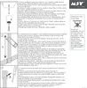 MSV Duschvorhangstange Deckenhalterung 60 cm silber Produktbild-Vorschau 4