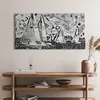 Abstrakte Segelboote auf dem Meer – Leinwandbild Wandbild – Produktbild-Vorschau 2