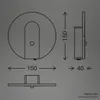 LED-wandlamp, wandlamp zonder stroomaansluiting, met Productafbeelding-voorbeeld 13