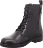 A black leather lace-up boot is shown against a white background. Produktbild-Vorschau