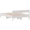 The Living Store Massivholzbett ohne Matratze Weiß 120x200 Produktbild-Vorschau 7