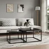 Couchtisch 2er Set schwarz 42cm und 36cm hoch, Produktbild-Vorschau 2