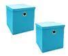 Two blue storage boxes with lids are shown against a white background. Produktbild-Vorschau