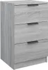 vidaXL Nachttisch Grau Sonoma 40x36x65 cm Produktbild-Vorschau 2