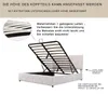 Boxspringbed 140x200 cm met hydraulische opbergruimte, Productafbeelding-voorbeeld 4