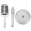 Retro Microphone Props, Fake Vintage Microphone Prop Model, Podgląd zdjęcia produktu 6