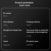 A dark background with product specifications listed in white text. Produktbild-Vorschau