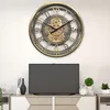 Samilito Wanduhr mit echtem Bewegungsgetriebe Zahnrädern Produktbild-Vorschau 9