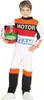 A young boy is posing in a racing suit and helmet. Anteprima dell’immagine prodotto