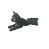 HOMESCAPES Türstopper liegende Katze, Schwarz, 494g Produktbild-Vorschau 2