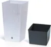 Květináč RATO SQUARE s vkladem 24 cm - barva: bílá Anteprima dell’immagine prodotto 12