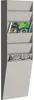 PAPERFLOW Wandprospekthalter - 6 Fächer - für A4 (210 x 297 Produktbild-Vorschau 1