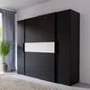 Forte KALIXTUS schwarzer Kleiderschrank 200, moderner Produktbild-Vorschau 2