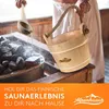 ALPENHAUCH Sauna Eimer mit Kelle [100% Naturholz] - Edler Produktbild-Vorschau 6