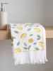 Clayre & Eef Gästehandtuch 40x66 cm Weiß Baumwolle Zitronen Produktbild-Vorschau 4
