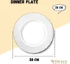 Wilmax Teller 28 cm Weiß Porzellan WL-880117/A Produktbild-Vorschau 3