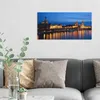 DEQORI Hybrid Leinwand Bild 60x30 cm 'Dresdner Abendglanz' Produktbild-Vorschau 3