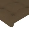 Kopfteil mit Ohren Dunkelbraun 203x16x78/88 cm Stoff Produktbild-Vorschau 5