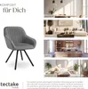 tectake® Drehbarer Armlehnstuhl Snug gepolstert, in Produktbild-Vorschau 6