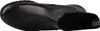 A top-down view of a black leather boot. Voir les images du produit