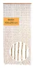 A beaded curtain hanging vertically, with a close-up inset showing the detail of the beads. Produktbild-Vorschau